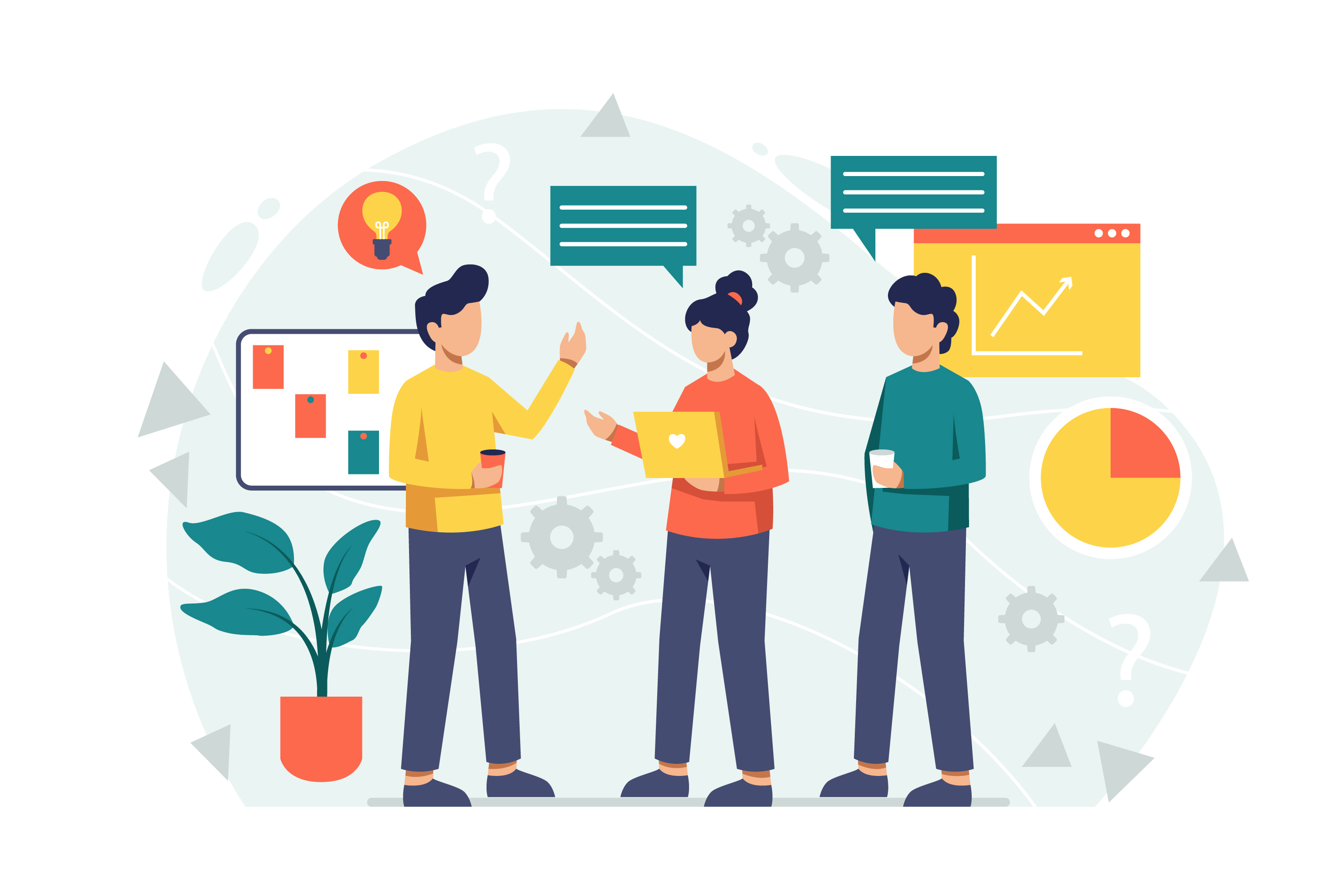 Organizational wellbeing illustration